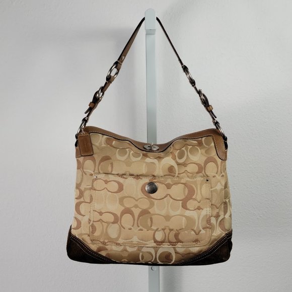 COACH chelsea hobo bag D06J-10143 brown - Picture 1 of 10